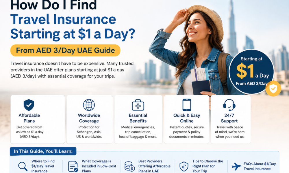 How Do I Find Travel Insurance Starting at $1 a Day From AED 3Day UAE Guide