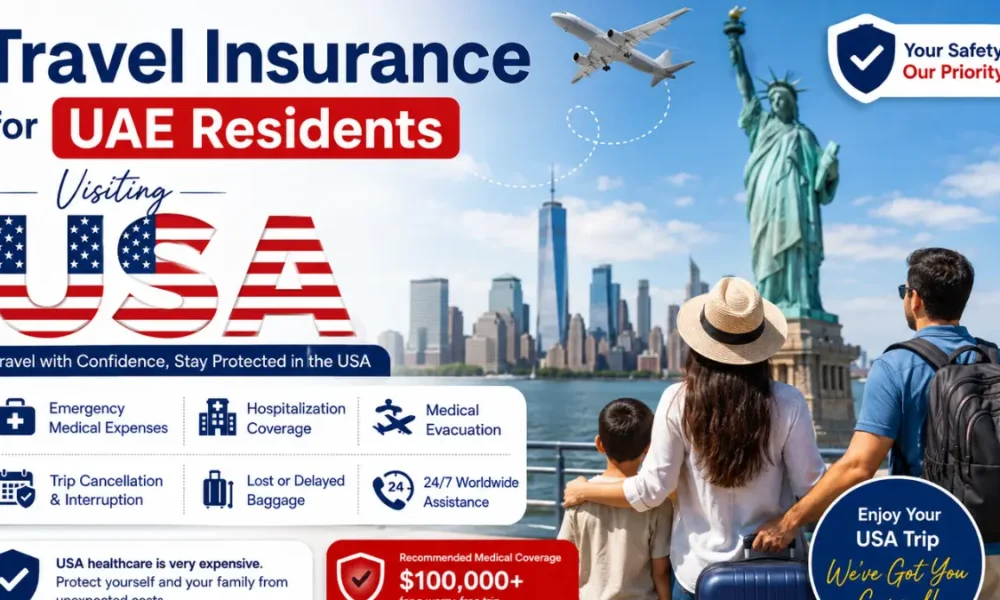 Travel Insurance for UAE Residents Visiting USA 2026